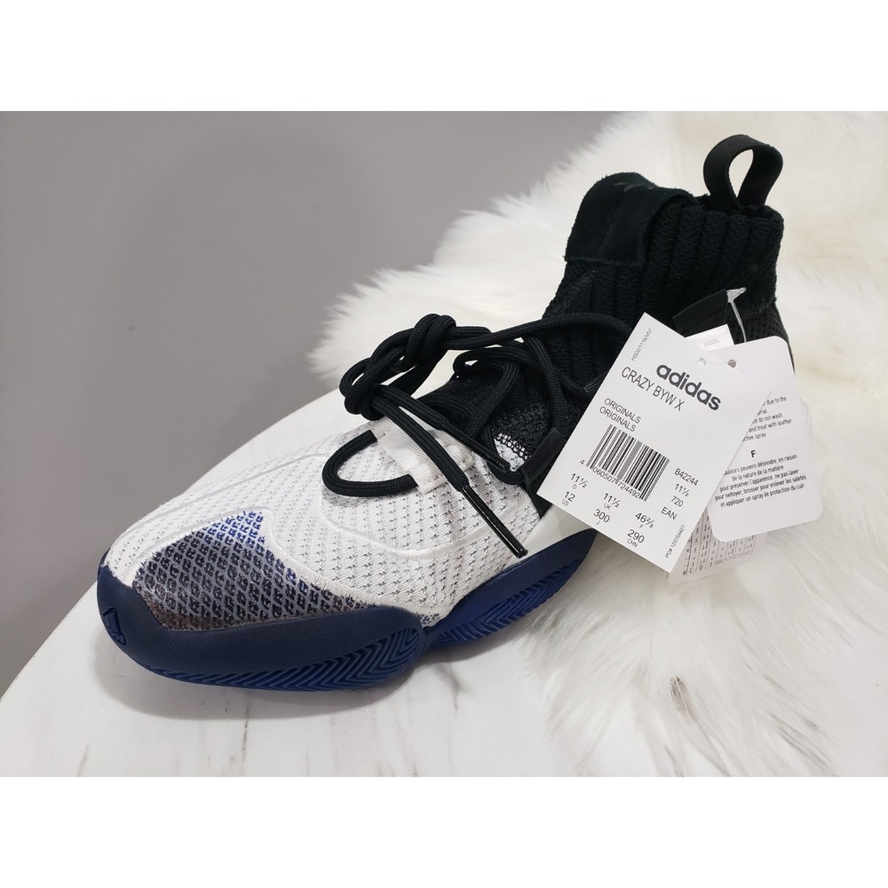 NEW NO BOX adidas Originals Crazy BYW X Basketball Shoes B42244 Size 12